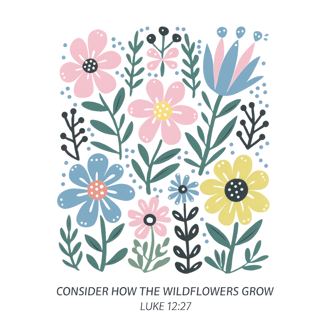 How the Wildflowers Grow Magnet