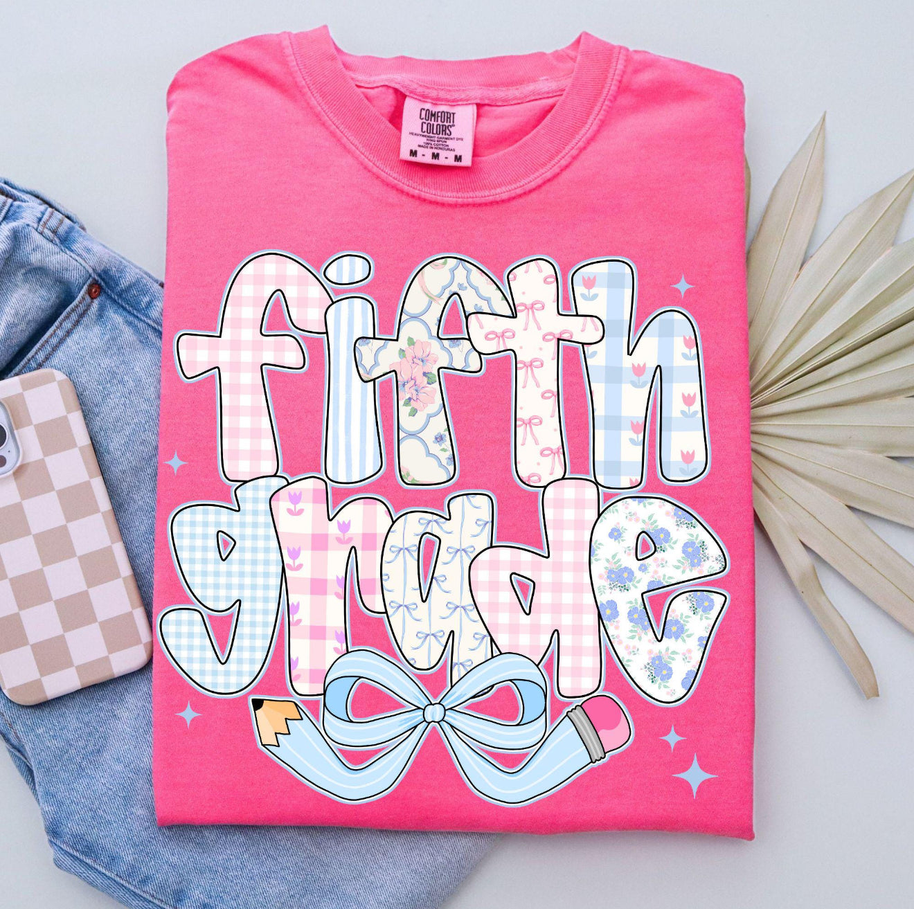 Grade Level Preppy Pencil Bow (Adult)