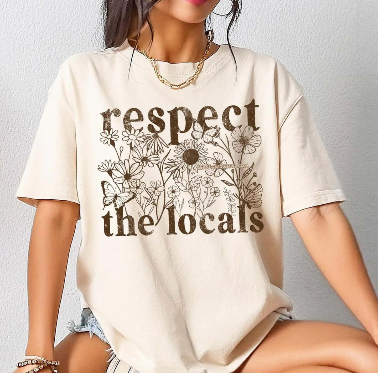 Respect the Locals (Brown Screenprint)