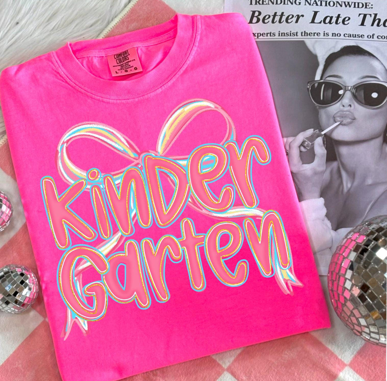 Grade Level Pretty Pink Bow (Adult)