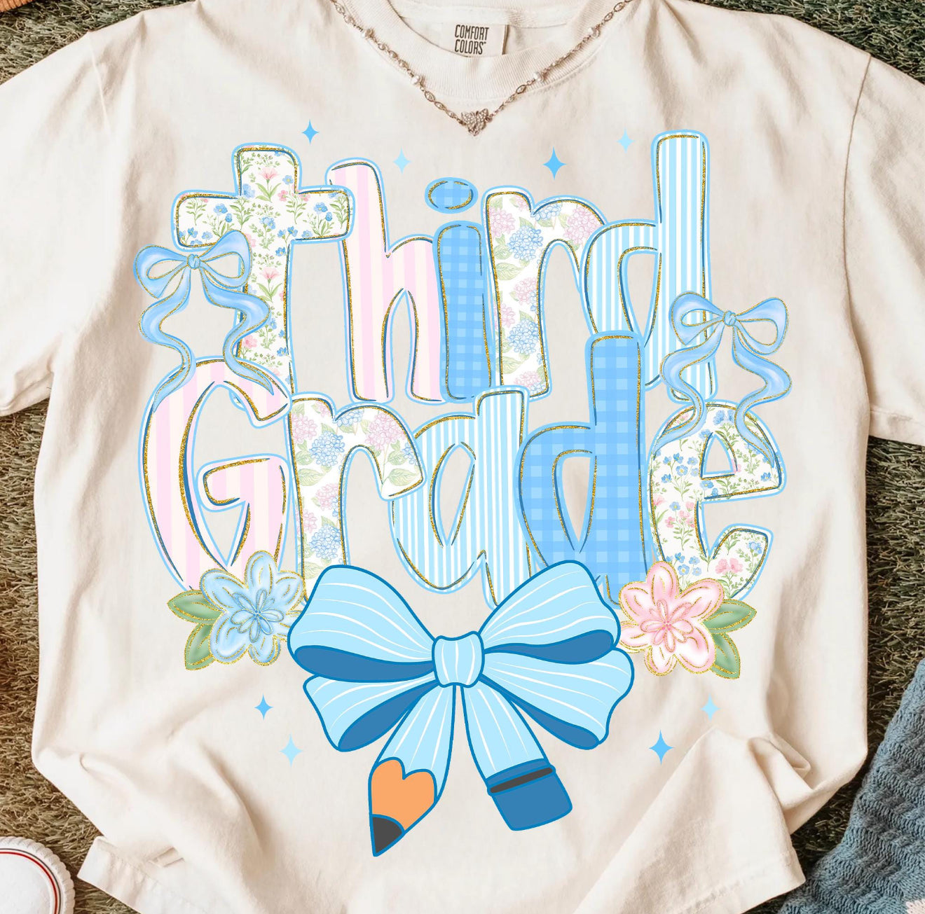 Grade Level Preppy Pencil Bow (Adult)