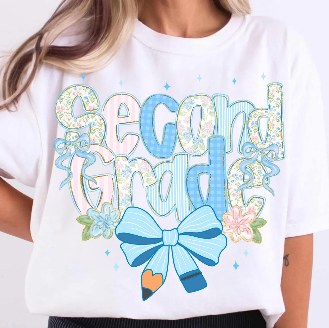 Grade Level Preppy Pencil Bow (Adult)