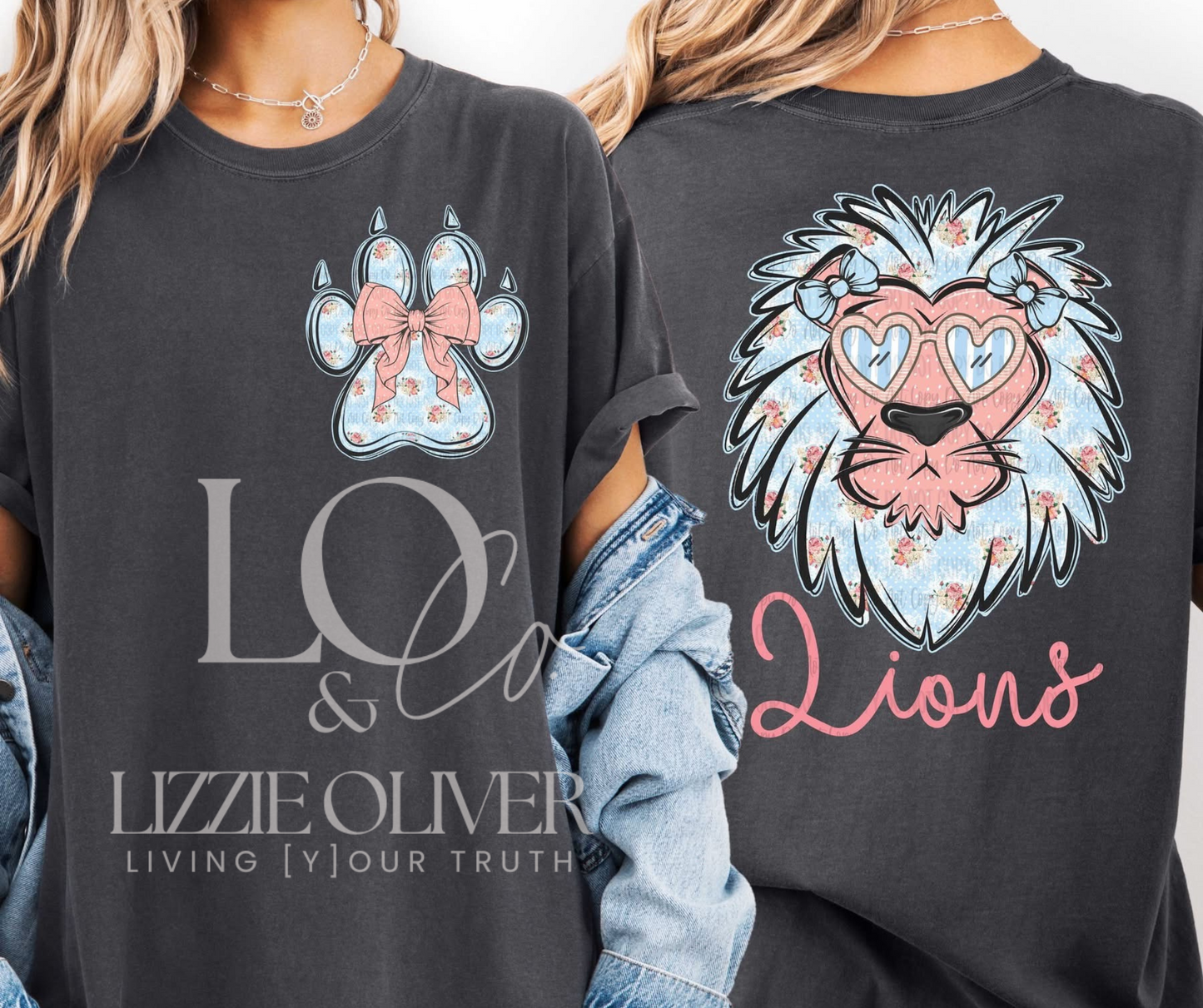 Lions Floral Mascot Comfort Colors® Multi-Style (Special Edition)