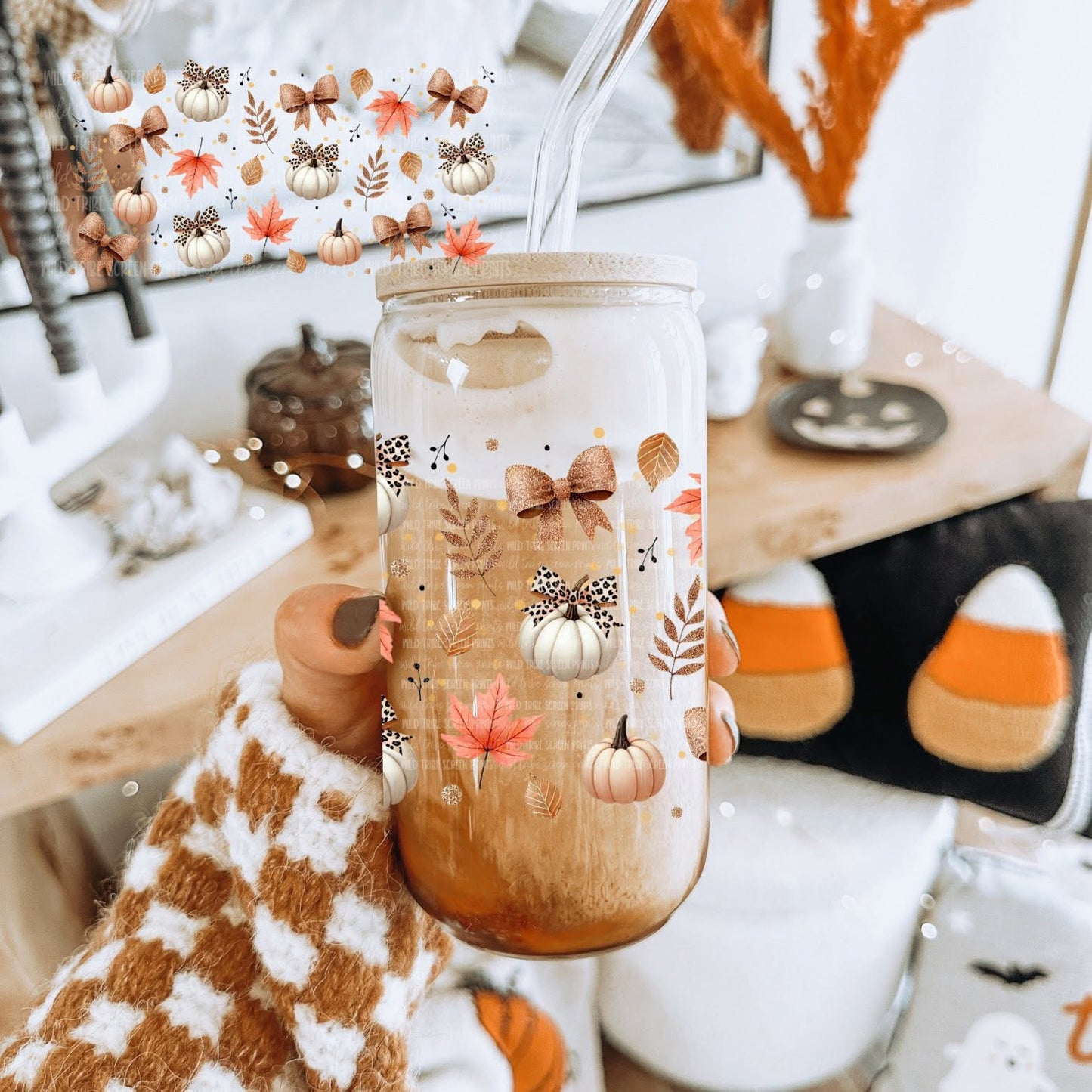 Fall Essence 16 oz Glass