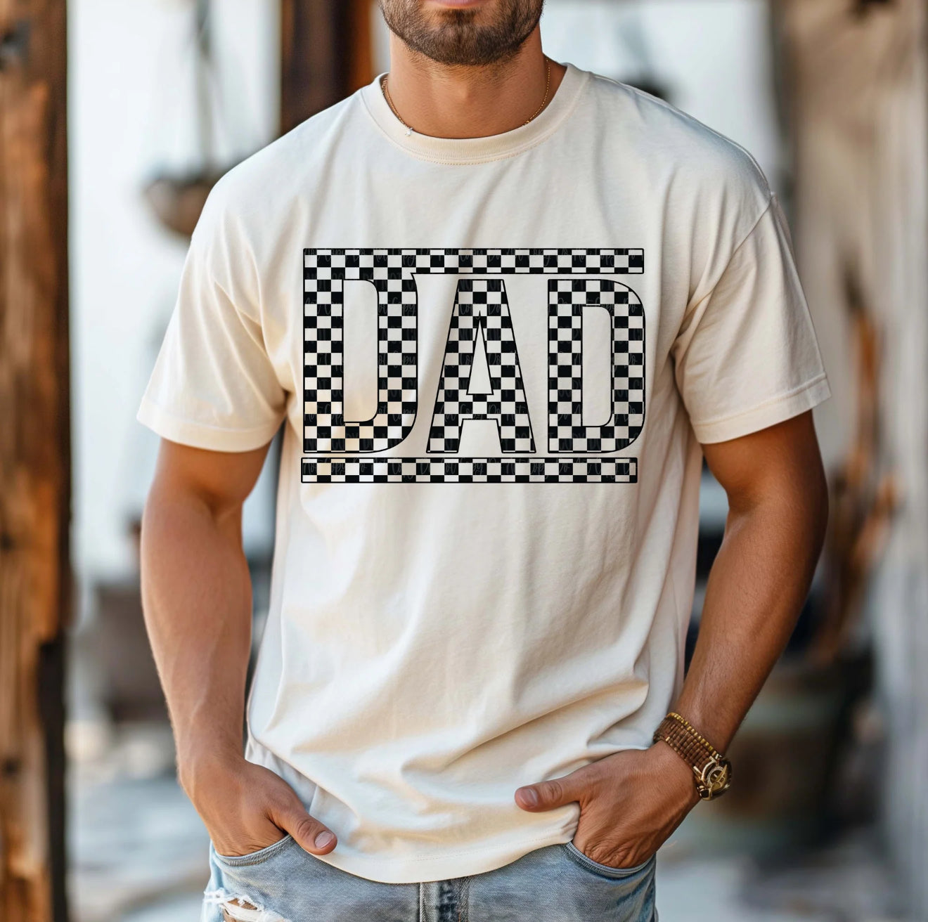 Dad Checkered Design