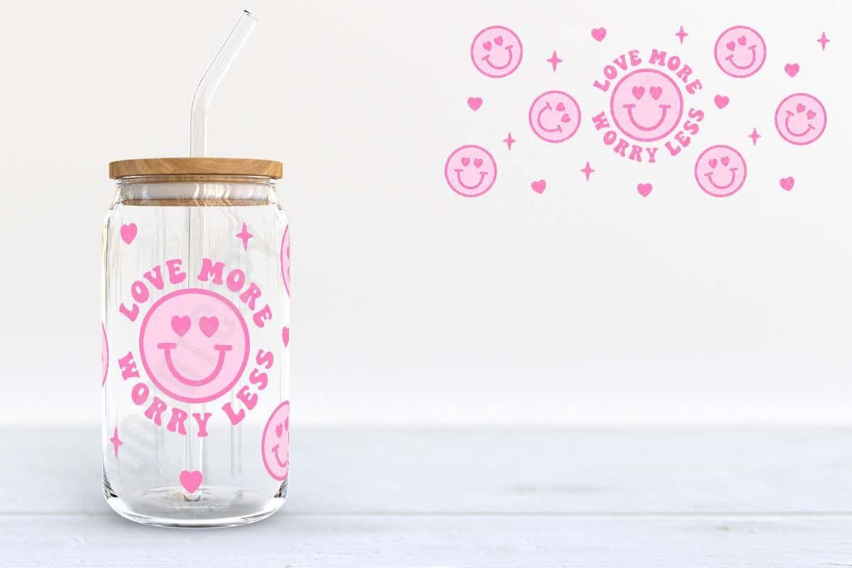 LOVE MORE 16 OZ GLASSWARE