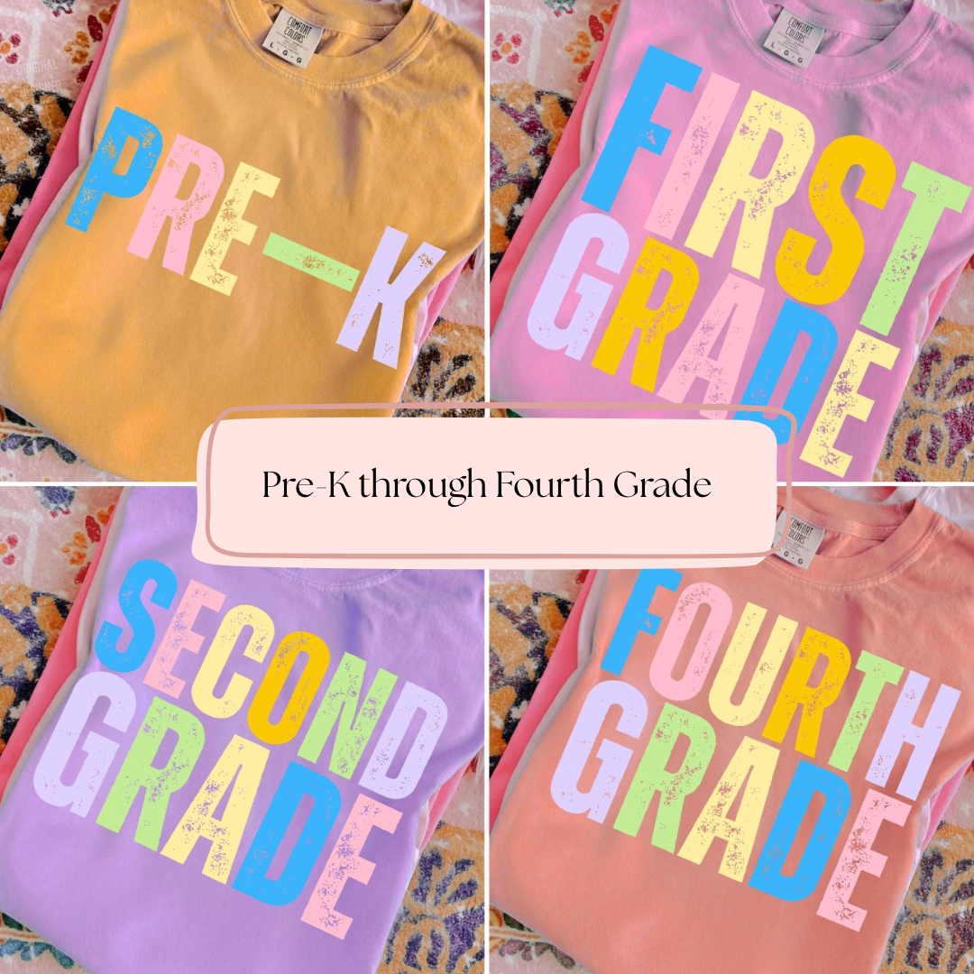 Grade Level Neon Font (Adult)