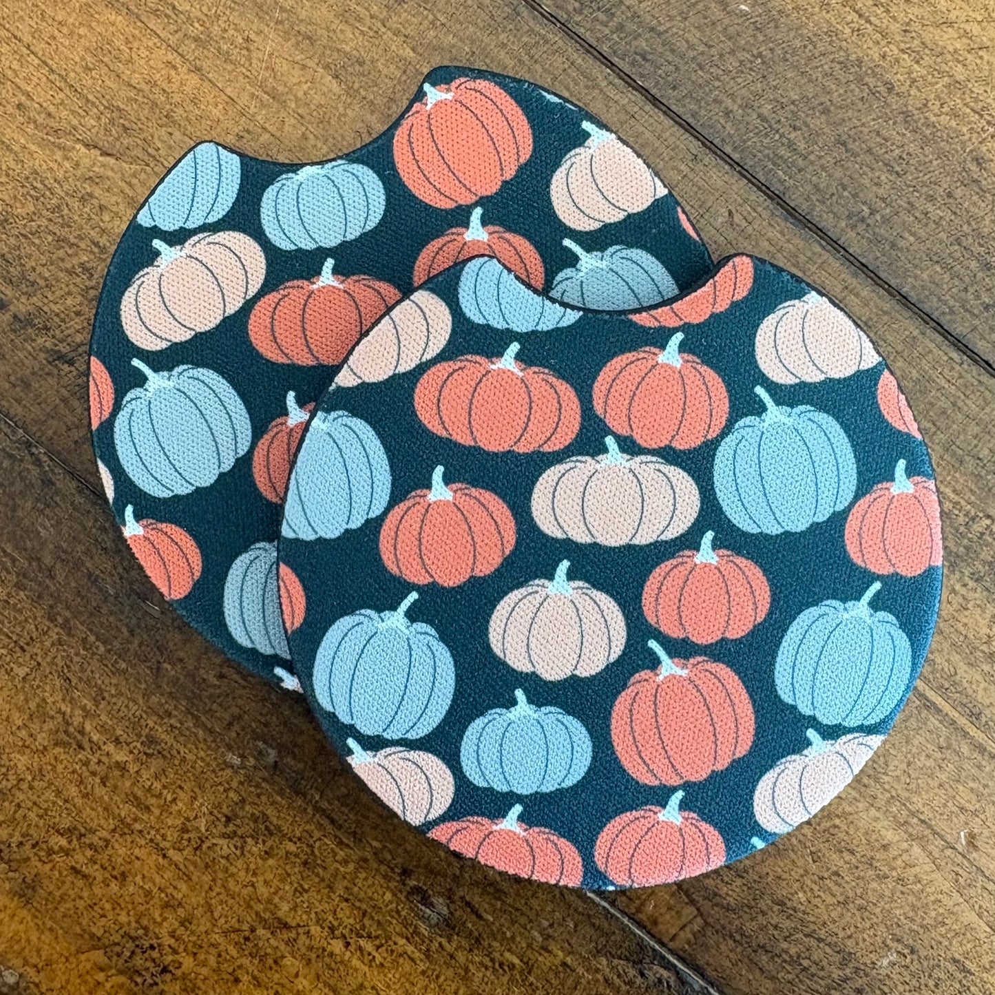 Car Coasters - Fall Pumpkins
