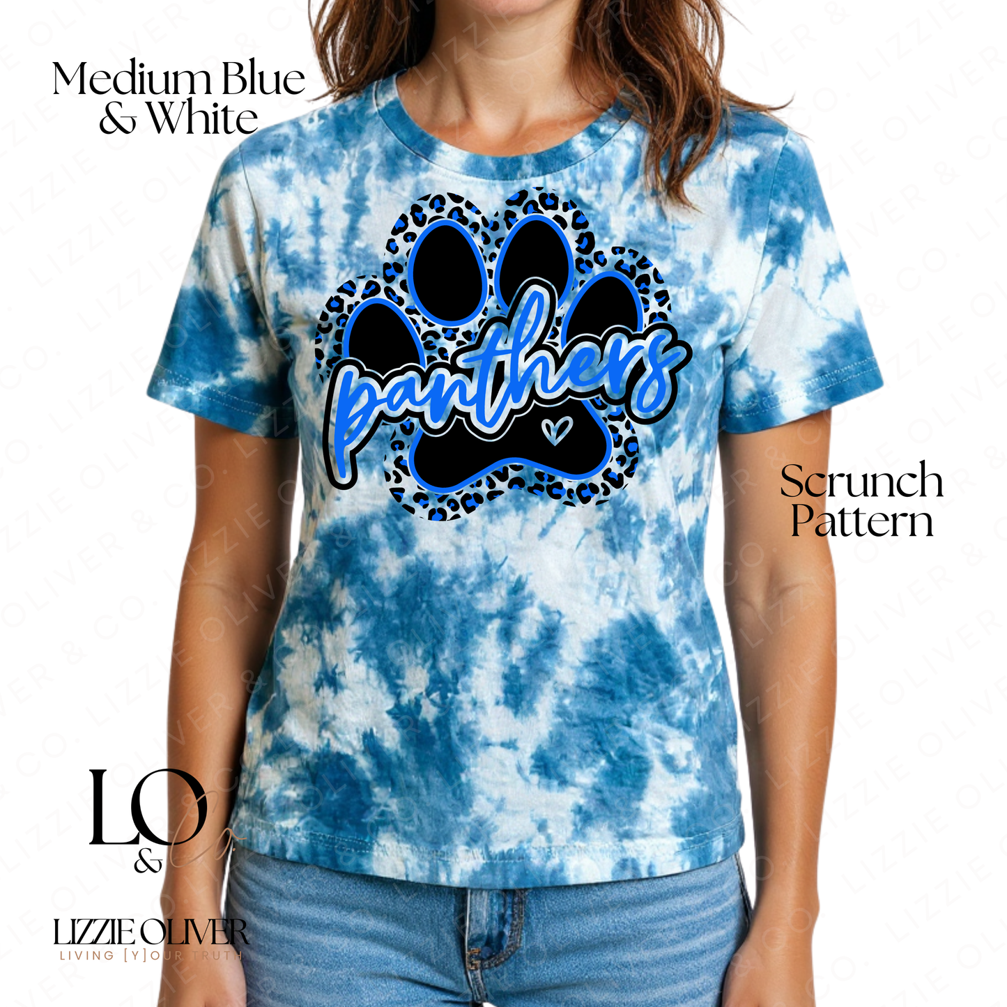 Adult Tie-Dye – Leopard Paw (Women)