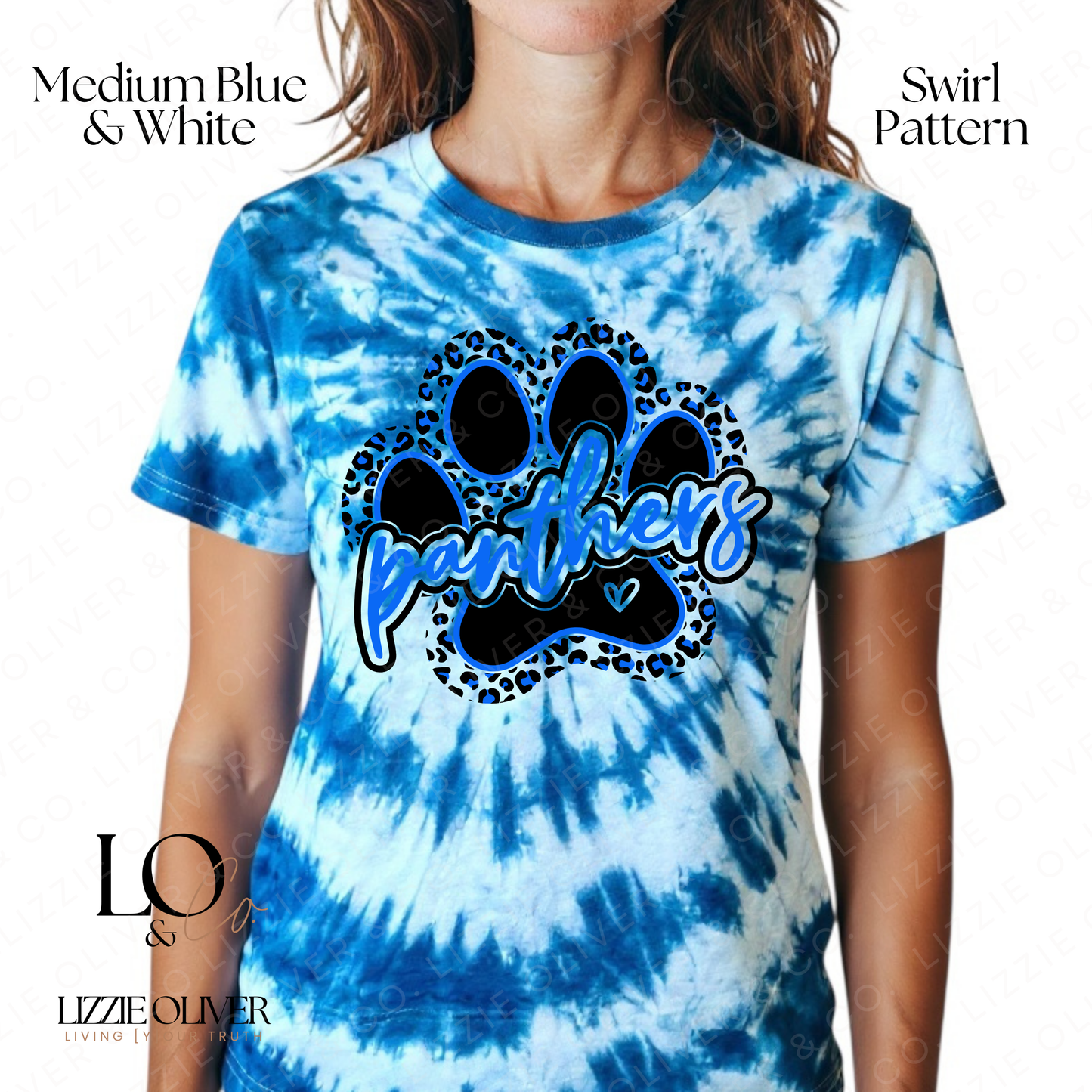Adult Swirl Tie-Dye – Leopard Paw (Women)