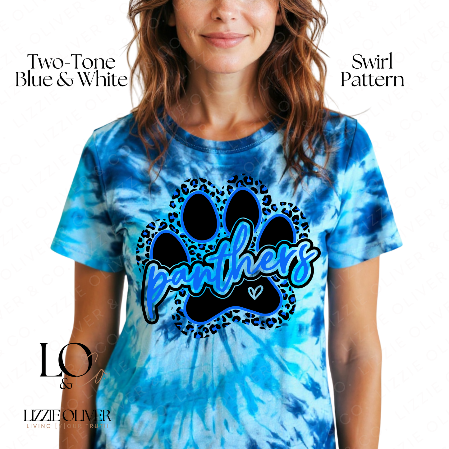 Adult Swirl Tie-Dye – Leopard Paw (Women)