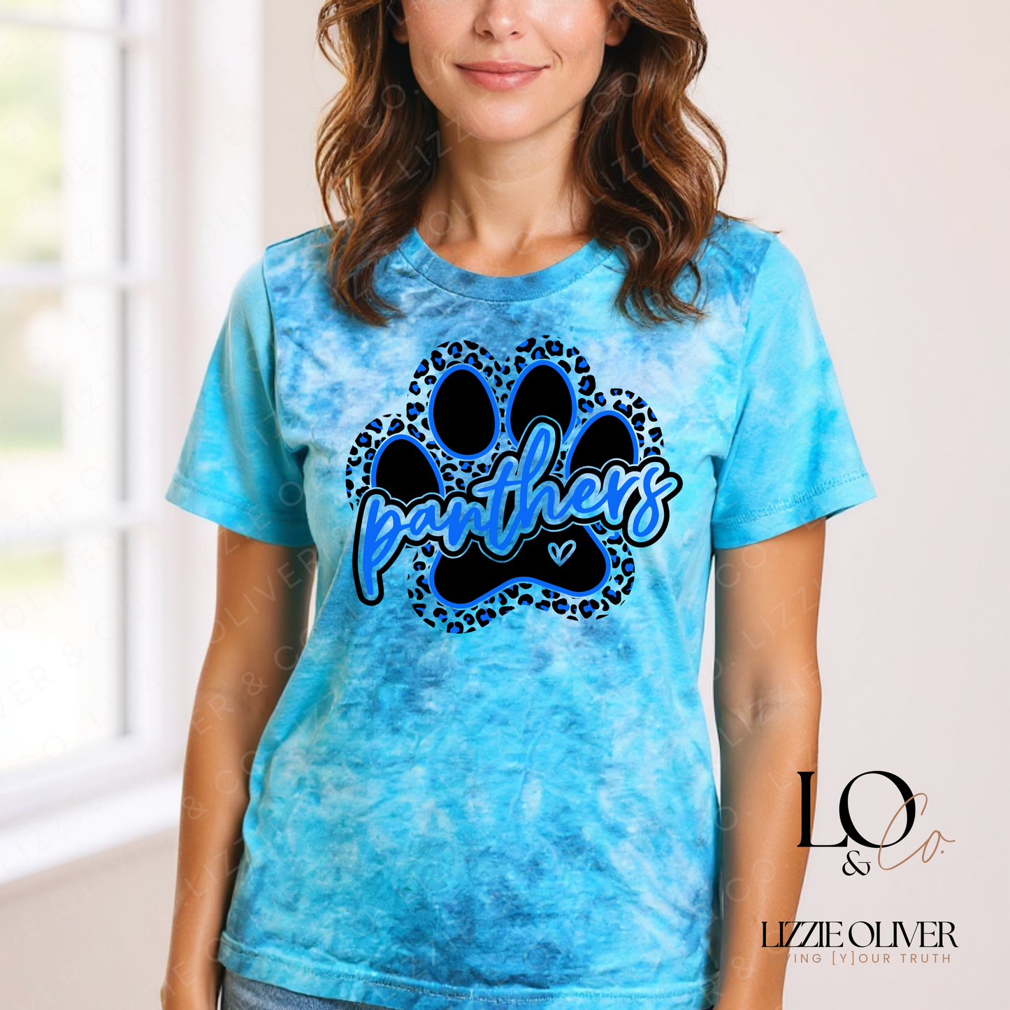 Adult Tie-Dye – Leopard Paw (Women)