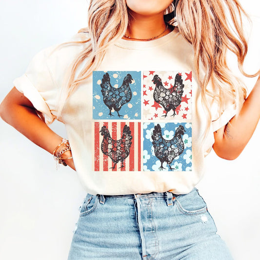 Chicken Patriot Colors
