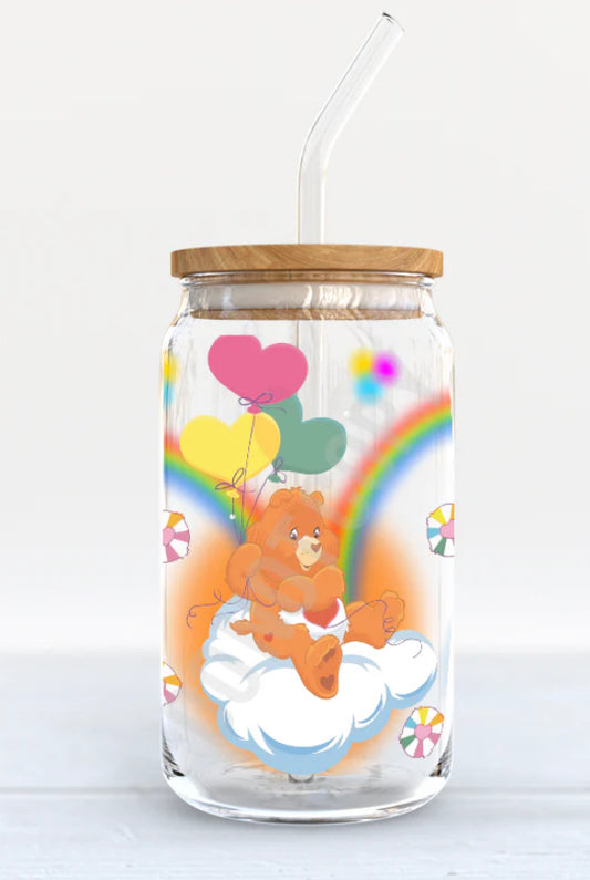 CARE BEARS 16 OZ GLASSWARE