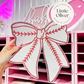 Baseball Bow (Sequin Patch)