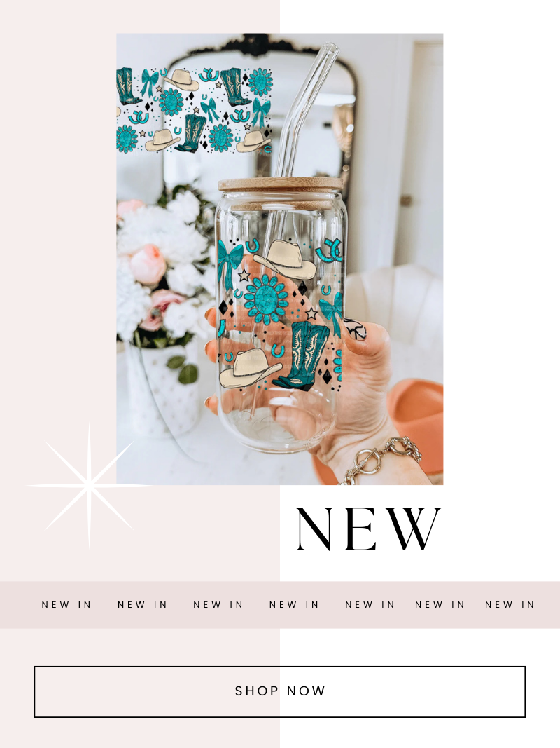 Western Chic 16 oz Glass