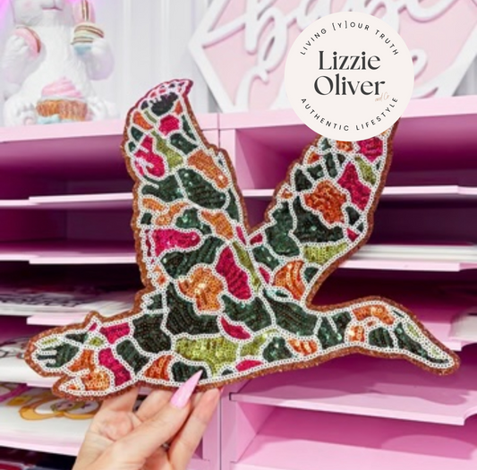 Camo Bird (Sequin Patch)