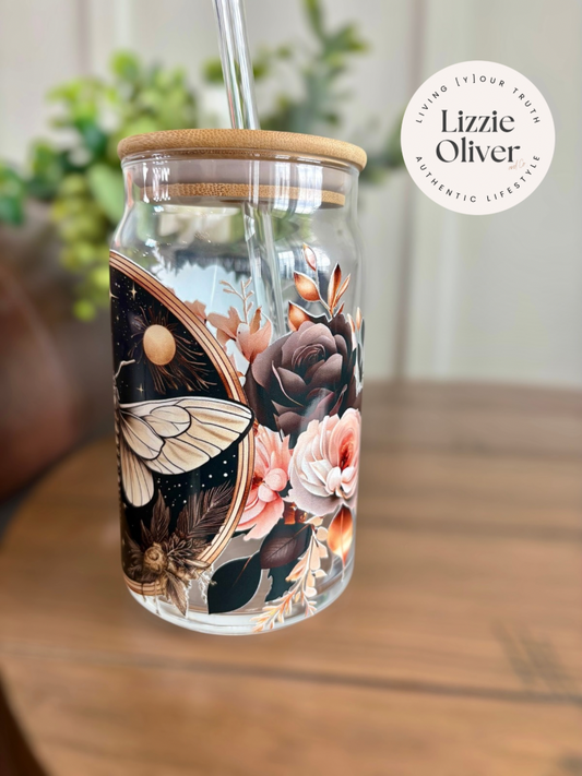 MYSTIC MOTH 16 OZ GLASSWARE