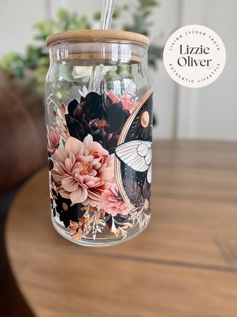 Mystic Moth Libbey Glass Cup