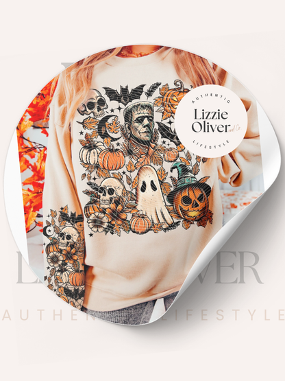 Halloween Things + Sleeve Design Comfort Colors® Sweatshirt