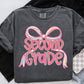 Grade Level Pretty Pink Bow (Adult)