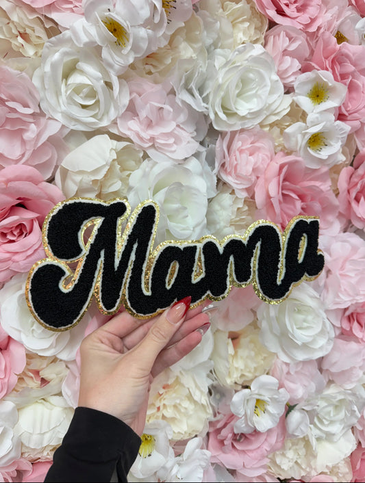Mama Black/Gold (Chenille Patch)