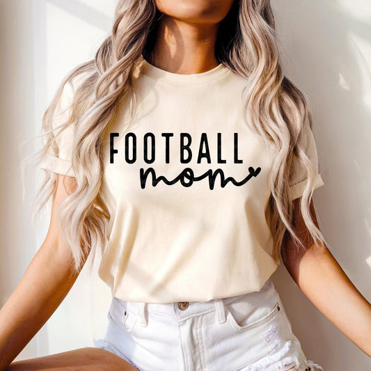 Football Mom Heart Design