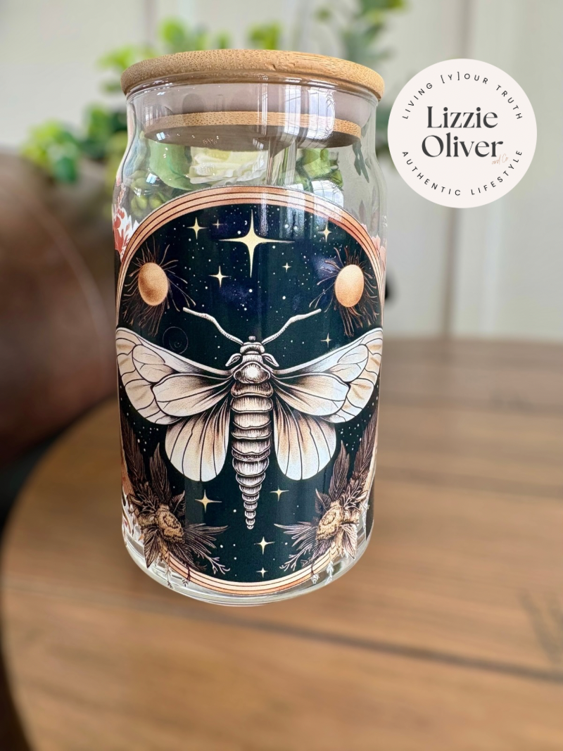 Mystic Moth Libbey Glass Cup