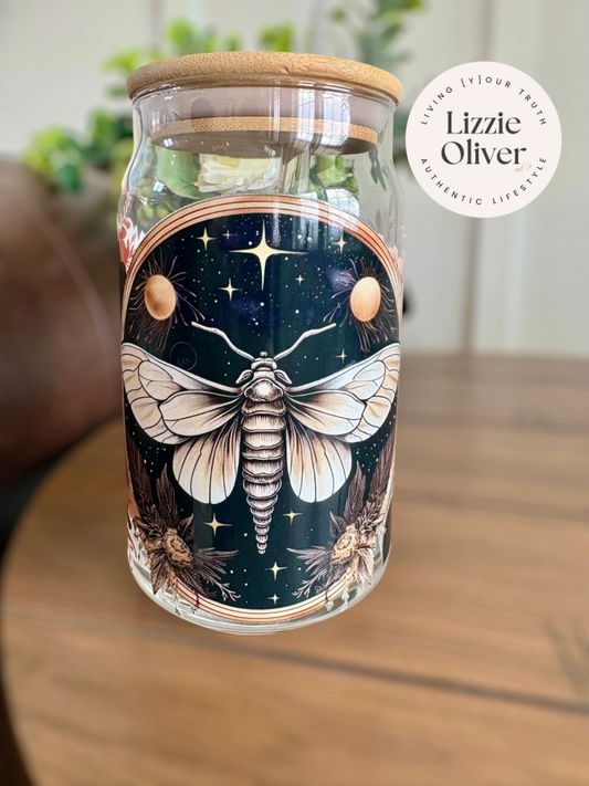 MYSTIC MOTH 16 OZ GLASSWARE