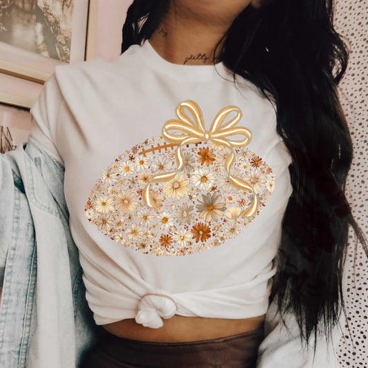Football Floral Bow