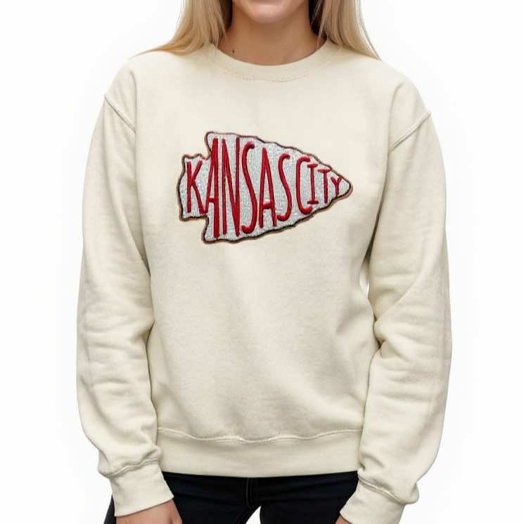 Kansas Sequins Arrowhead Sweatshirt (Multi-Brand)