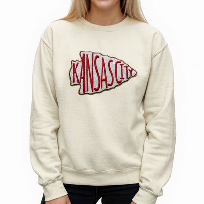 Kansas Sequins Arrowhead Sweatshirt (Multi-Brand)