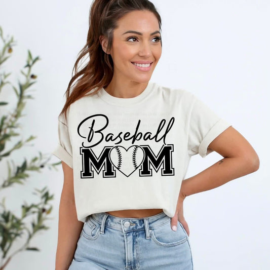 Baseball Mom Heart