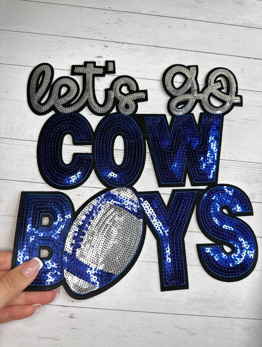 Let's Go Cowboys (Sequin Patch)