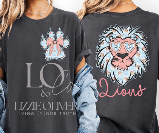 Lions Floral Mascot Comfort Colors® Multi-Style (Special Edition)