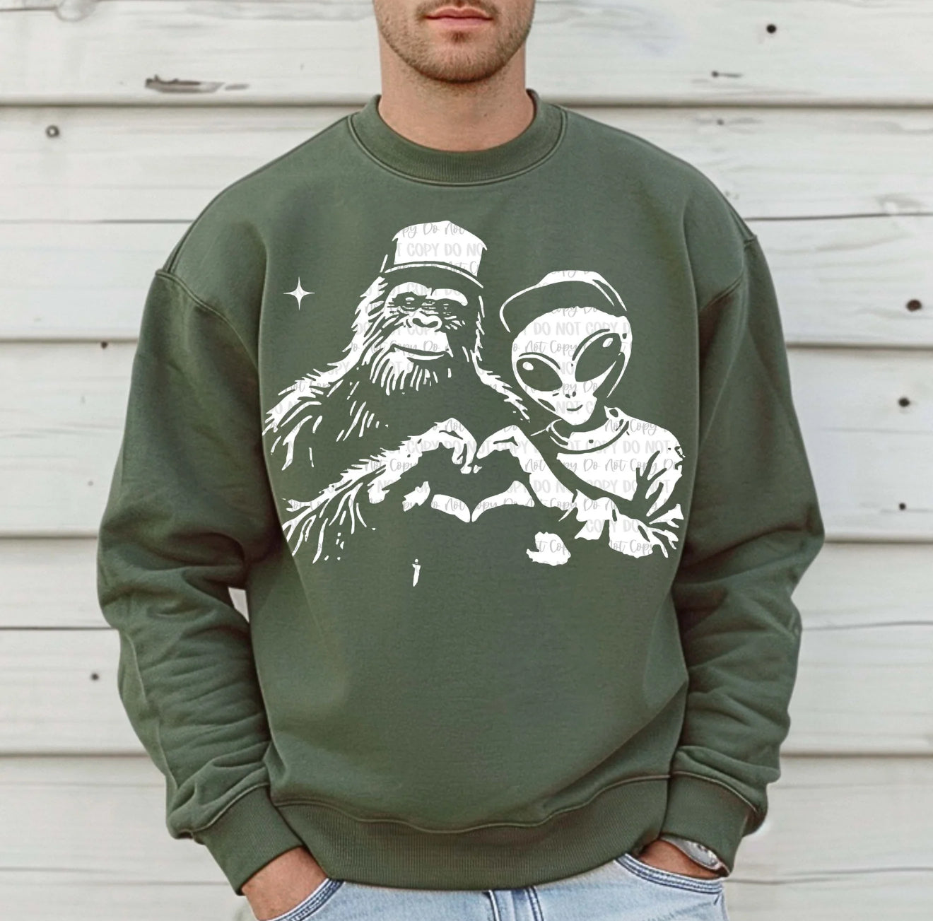 Bigfoot Heart Alien (Men)