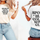 Spoiled Blue Collar Wife Black Front/Back