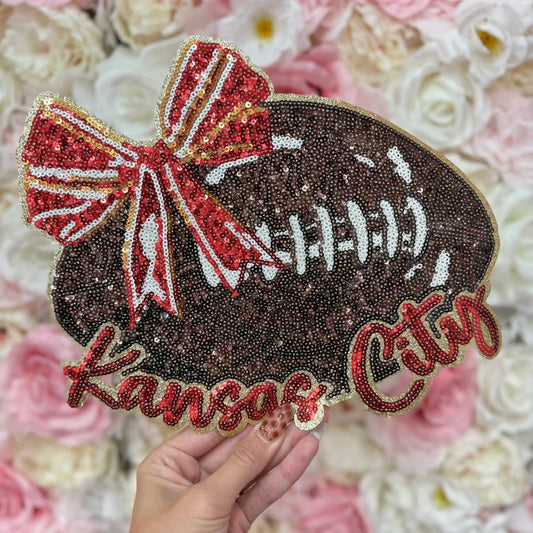 Kansas Sequins Football Sweatshirt (Multi-Brand)