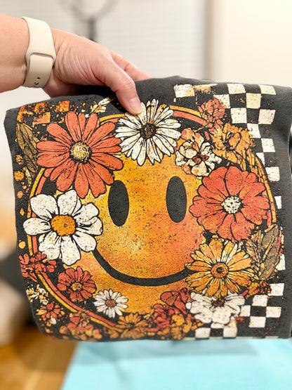 Retro Fall Smiley T-Shirt