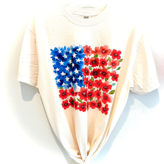 USA Flower Flag