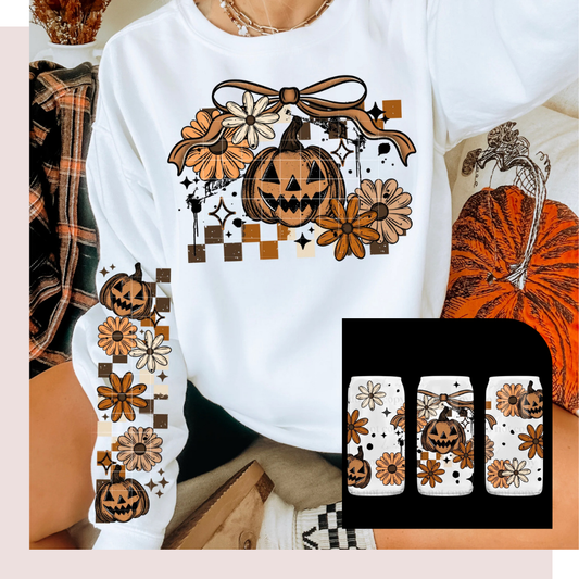 Fall Pumpkins and Flowers Comfort Colors® Sweatshirt Bundle — Ready-to-Gift