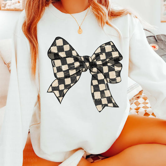Retro Check Bow