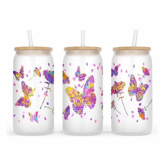 BUTTERFLIES 20 OZ GLASSWARE