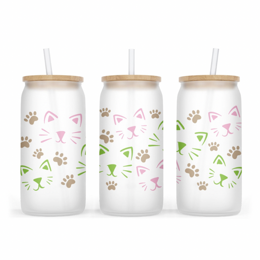 KITTY-CAT 20 OZ GLASSWARE