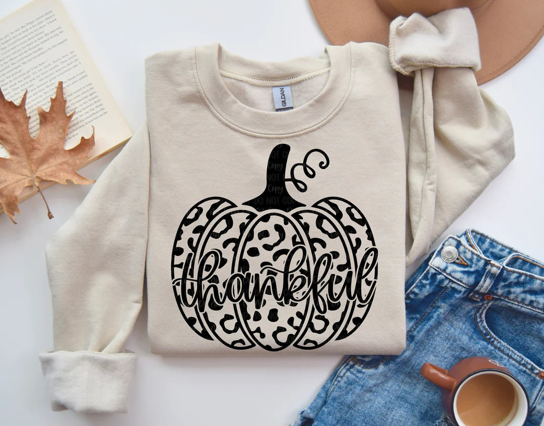 Pumpkin Thankful Comfort Colors® Sweatshirt