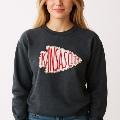 Kansas Sequins Arrowhead Sweatshirt (Multi-Brand)