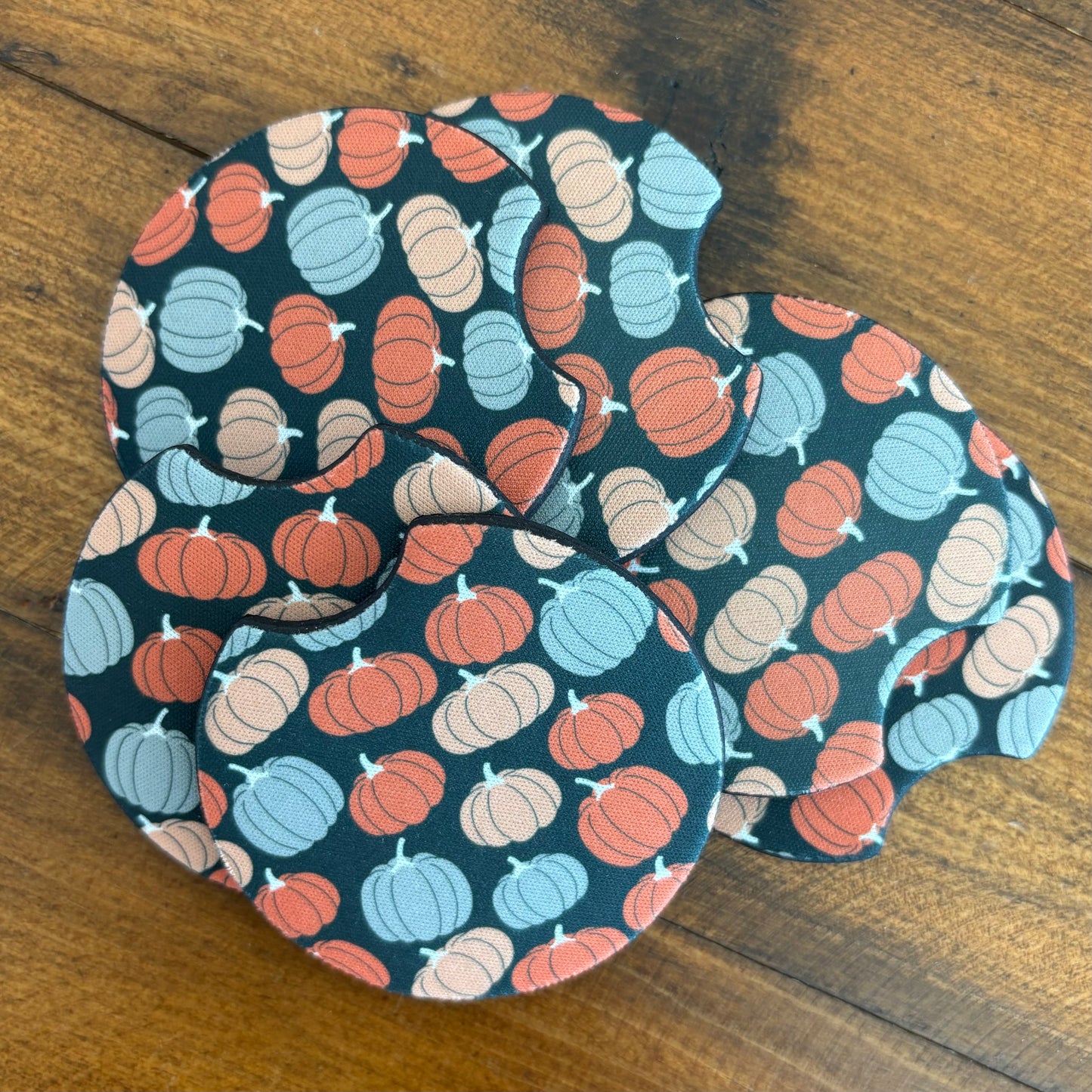 Car Coasters - Fall Pumpkins