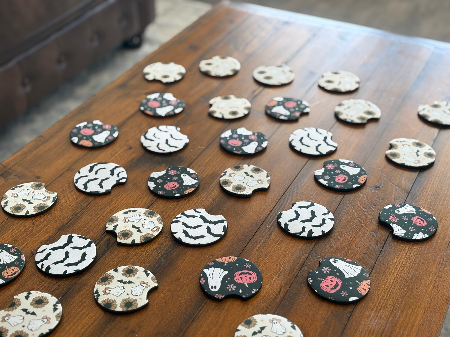 Car Coasters - Cowboy Halloween