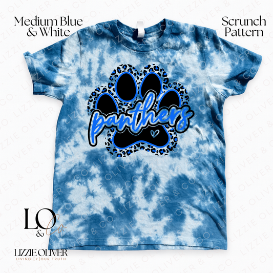 Youth Scrunch Tie-Dye – Leopard Paw (Girls)