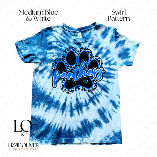 Youth Swirl Tie-Dye – Leopard Paw (Girls)